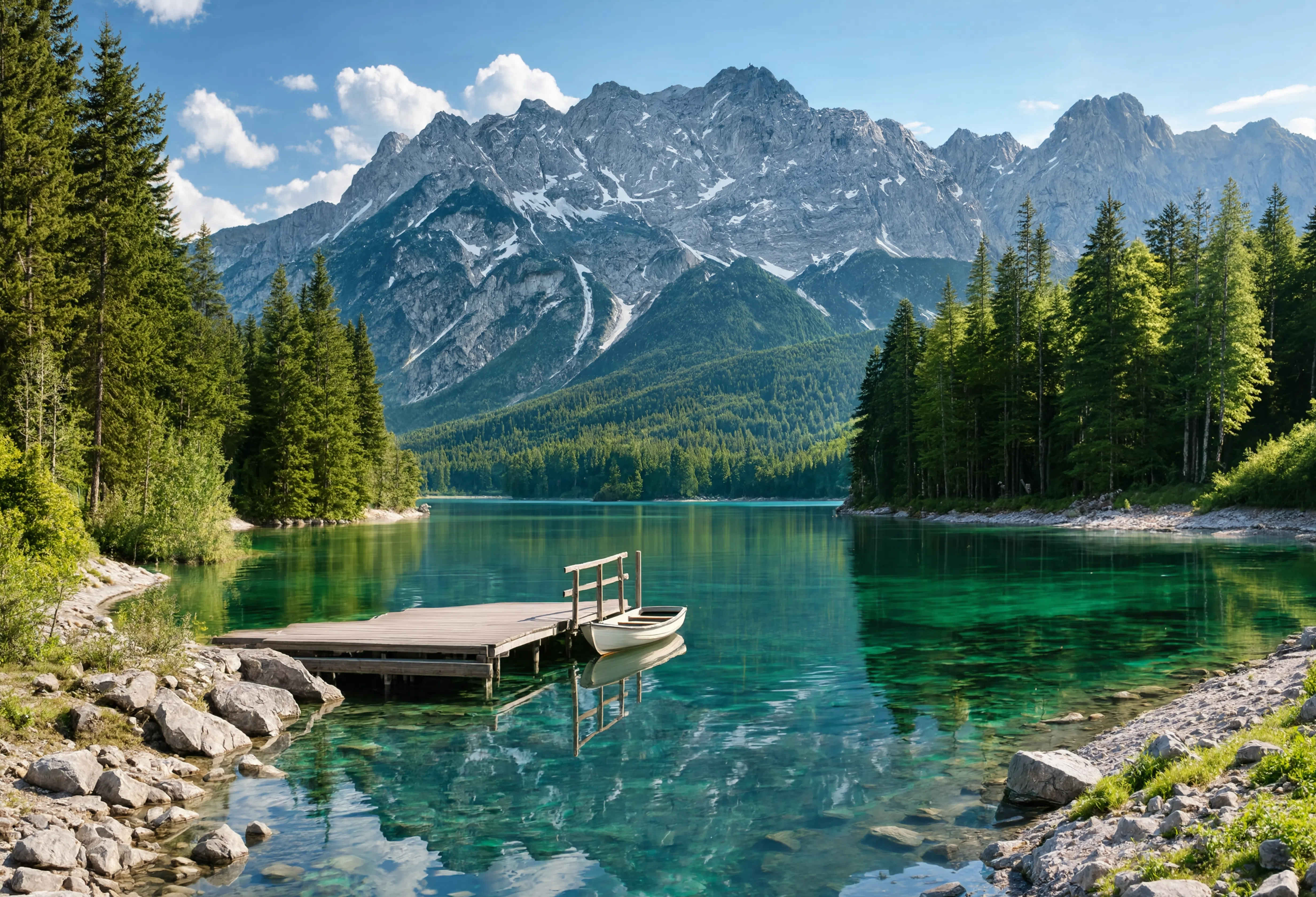Eibsee — das türkisfarbene Juwel am Fuß der Zugspitze in Bayern